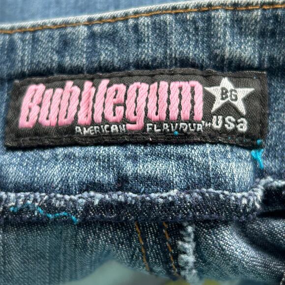 Y2K Bubblegum American Flavour Low Rise Flair Bottom Jeans Sz 3/4 - Picture 9 of 16